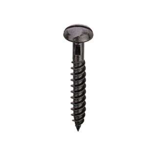 Woodscrews Slotted Round Head Black Japanned