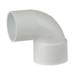 Tetraflow 50mm Spigot Bend 92' White