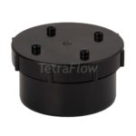 Tetraflow Access Plug With Screw Cap 110mm Black