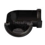 Tetraflow Half Round Black 90' Angle