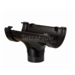 Tetraflow Half Round Black Running Outlet