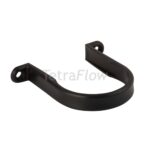 Tetraflow Half Round Black D/P Pipe Clip