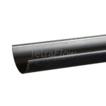 Tetraflow Half Round Black Gutter 4m