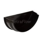 Tetraflow Half Round Black Internal Stop End