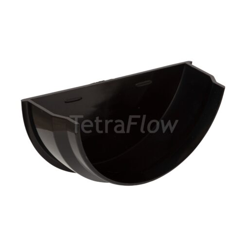 Tetraflow Halfround Black Internal Stop End