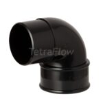 Tetraflow Half Round Black D/P 92.5' Offset Bend