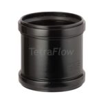 Tetraflow Straight Coupling 110mm Black