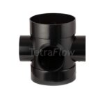 Tetraflow 110mm Short Boss Pipe Pushfit Black