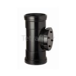 Tetraflow 110mm Access Pipe Socketed Pushfit Black