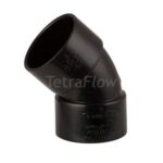 Tetraflow 50mm Bend 135' Black