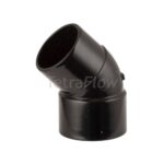 Tetraflow 40mm Spigot Bend 45' Black