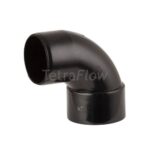 Tetraflow 40mm Spigot Bend 92' Black