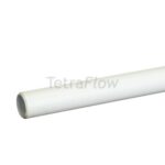 Tetraflow 40mm Plain End Pipe 3m White