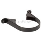 Tetraflow Pipe Support Bracket 110mm Black