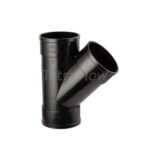 Tetraflow 135' Triple Socket Branch 110mm Black