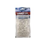 Dome Cap Screw Covers and Washers - White (Bag of 100)