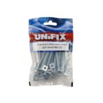 Mushroom Head Roofing Bolts and Nuts BZP - M6 x 16 (Bag of 25)